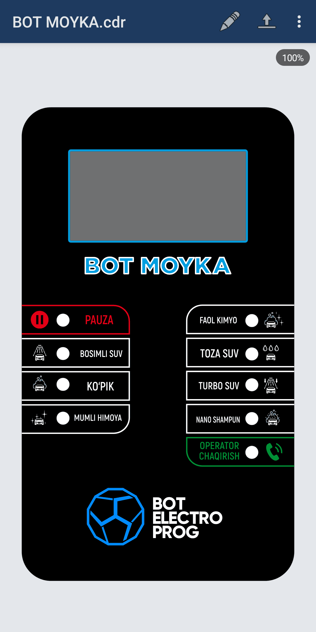 BOT COREL CRC — ekran 1